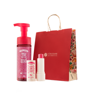 Presente Chantilly de Banho e Hidratante Labial Rom&atilde;